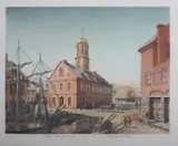 Louis Novak, Peter Faneuil'S Day, Color linocut