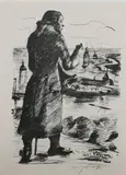Lovis Corinth, Untitled, SHORE DEPARTURE, signed in pencil lower margin