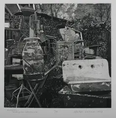 Martin Levine, Everything Including the Kitchen Sink, Aquatint