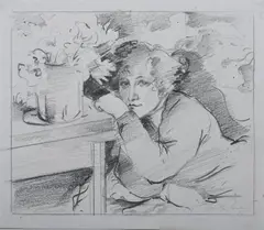 Priscilla Treacy, Colette, Pencil on paper