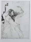 Priscilla Treacy, Untitled (Sleeping Woman), Etching and drypoint