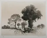 Samuel Chamberlain, The Country Road, Drypoint