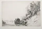 Syd Browne, Sutton Place, Etching