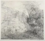 Tom Edwards, Fence, Etching