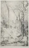 Tom Edwards, Winter Landscape, Etching