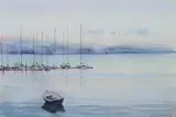 Veleros En El Puerto by Cristina de La Serna Y Gasset, Watercolor, offered Jul 2010