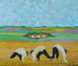 Mario Giacoya, Tres Socios, Acrylic on canvas