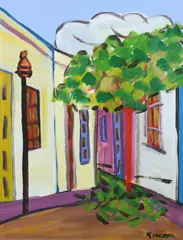 Mario Giacoya, Esquina, Acrylic on board