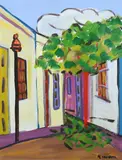 Mario Giacoya, Esquina, Acrylic on board