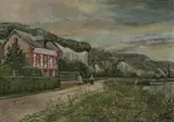 A. Mirhre, Along a Country Road, Oil on canvas