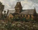 Challolais, Église En Cornouailles, Oil on canvas