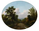 Jean Baptiste Adolphe Bronquart, Les Chasseurs, Oil on panel