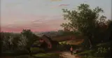 Paul Ruet, Landscape with Cottage, LANDSCAPE WITH COTTAGE, oil on canvas laid on panel