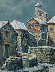 Raymond Besse, Vieille Maison Dans le Tarn Et Garonne, Oil on board