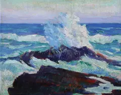 Samuel A. Weiss, High Tide, Oil on panel