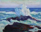 Samuel A. Weiss, High Tide, Oil on panel