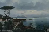 V. Ciappa, Bay of Naples, Oil on board