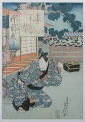 Chooro Kuniyoshi, Untitled, BEAUTY, color woodcut, together with ICHIYUSAI KUNIYOSHI(1797-1861