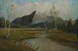 German School, Wildflowers Along Mountain Stream