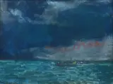 Georges Joubin, View of the Sea, Pastel