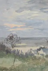 Marthe Orant, Lever de Soleil, Oil on canvas