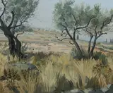 Claude Chabal, Provençal Landscape, Oil on canvas