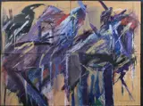 Eleni Constantopoulous, Cotton Club, Mixed media on paper