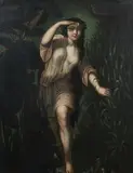 The Finding of Moses by Continental School, THE FINDING OF MOSES, oil on copper, sold Sep 2010