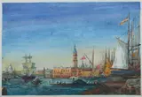 Grand Canal by Continental School, Watercolor, offered Sep 2010