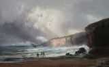 Alfred Godchaux, Storm at Sea, Oil on canvas