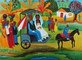 Fritzner Alphonse, The Wedding Party, Oil on canvas