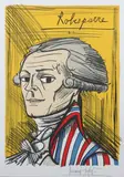 Bernard Buffet, LA REVOLUTION FRANÇAISE 1789, the complete portfolio, comprising 10 color lithographs with accompanying text, justification de tirage and list of plates, on Arches paper, in linen portfolio (17 sheets total), Each lithograph signed and numbered EA VI/XXX in pencil lower margin