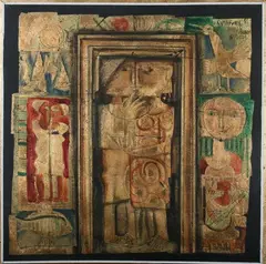 Omar El Nagdi, Accomplissement, Mixed media on canvas