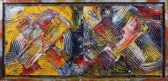 Sam Gilliam, Knowing Red to Yellow, Acrylic and polypropylene