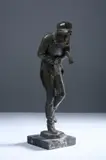 Giovanni Battista Amendola, Wandering Musician, Bronze - Height: 12 1/4 in
