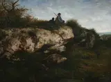 Louis-Nicolas Cabat, Le Chasseur, Oil on board