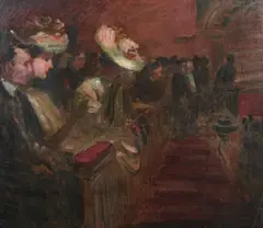Church Interior by William Merritt Chase, Oil on canvas, offered Sep 2010