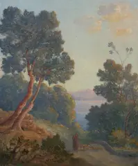 Fernand Lantoine, Bergère En Provence, Oil on canvas