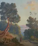Fernand Lantoine, Bergère En Provence, Oil on canvas