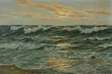 Patrick von Kalckreuth, Crashing Waves at Dawn