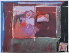 Patrick McFarlin, Installation Easel, Acrylic on paper