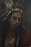 Sala Bosworth, Young Indian, Oil on canvas