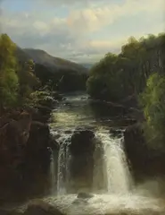 John Brandon Smith, Untitled, John Brandon Smith (1848-1884) 'A Yorkshire Stream' oil on canvas 46 x 36cm