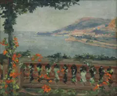 Untitled by Guglielmo Ciardi, oil on canvas 50 x 61cm, sold Sep 2023