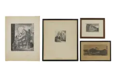 Untitled by F. L. Griggs, Frederick Landseer Griggs RA RE FSA (1876-1938) 'Laneham' etching, sold Sep 2023