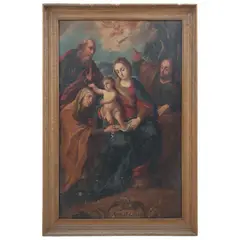 los Cinco Señores, MÉXICO, CA., 1700, Óleo sobre tela