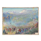 Salvador Tarazona, Atando al Judas en las estribaciones del Pico del Aguila, Óleo sobre tela