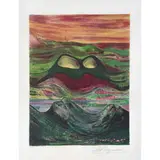 Volcán fosforescente, de la carpeta Mountain Suite by David Alfaro Siqueiros, 1969, Litografía 46 / 250, offered Aug 2022
