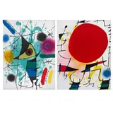 a) Le soleil rouge (El sol rojo) by Joan Miró, Litografías sin número de tiraje, offered Aug 2022