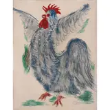 Reuven Rubin, Crowing Rooster (Gallo cantando)
